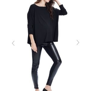 Hatch Collection Maternity Black Long Sleeve Shirt